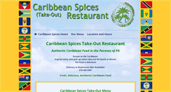 Desktop Screenshot of caribbeanspicestakeout.com