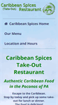 Mobile Screenshot of caribbeanspicestakeout.com